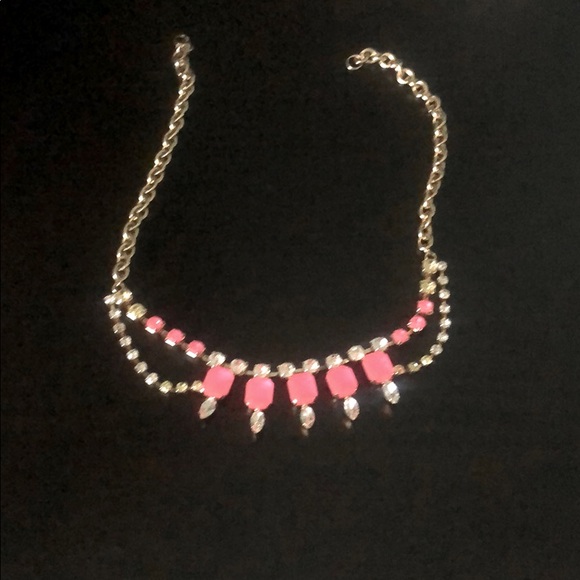 Free as Add on - Bright Pink Stone Necklace - Picture 1 of 2
